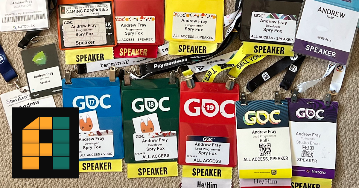 Lots of conference speaking
            badges